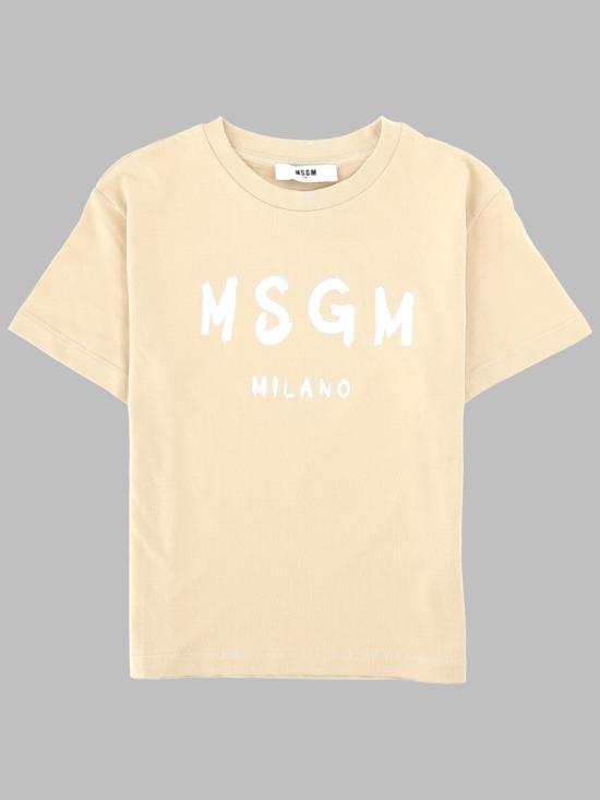 26SS [키즈] 엠에스지엠 티셔츠 S6MSJUTH001K 092 BEIGE