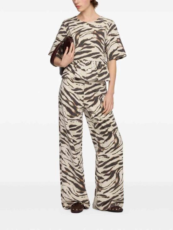 26FW 가니 반팔 티셔츠 A1040300135 Animal Print - GANNI