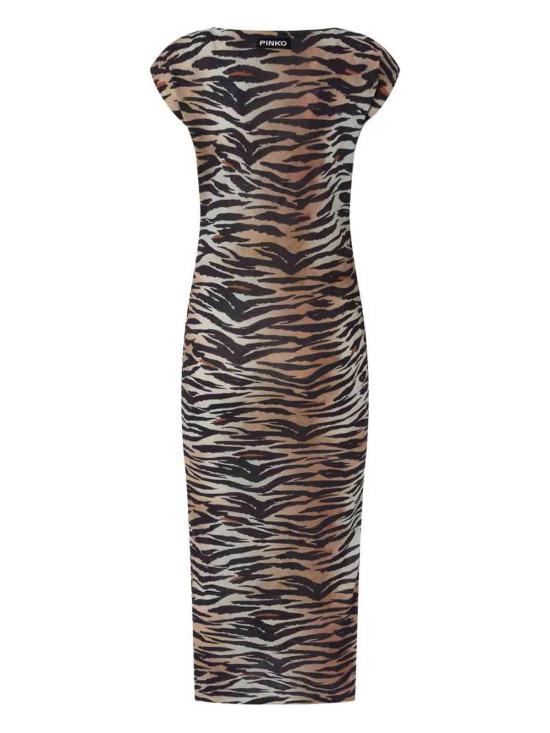 26SS 핑코 미디 스커트 106371A356ZC8 Animal Print - PINKO