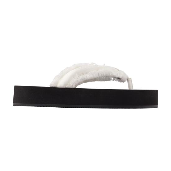 26FW 발렌시아가 제트 랙 통 슬라이드 870111 W0WM0 9020 WHITE