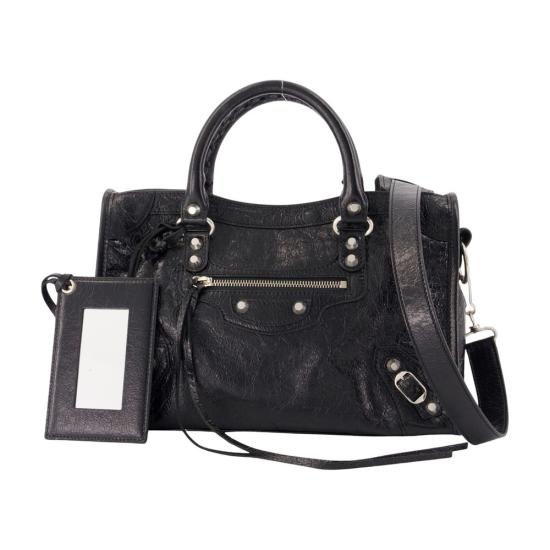 26FW 발렌시아가 르 시티 백 스몰 865762 2ACLR 1000 black