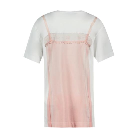 26FW 시몬로샤 반팔 티셔츠 5195P75AB 0569 WHITE SOFT PINK white - SIMONE ROCHA