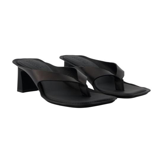  MM6 메종마르지엘라 샌들 메종 마르지엘라 MM6 송아지 가죽  블랙 - MM6 MAISON MARGIELA