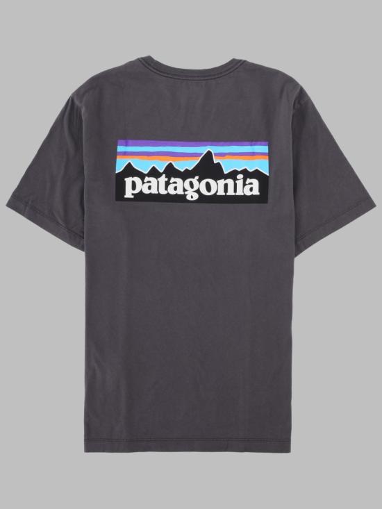 26FW 파타고니아 남성 P-6 로고 티셔츠 37882 INBK CHARCOAL - PATAGONIA