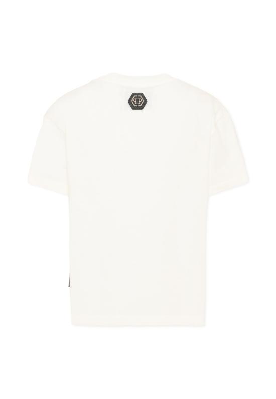 26FW [키즈] 필립 플레인 티셔츠 F6PHJBTH149 002 IVORY - PHILIPP PLEIN