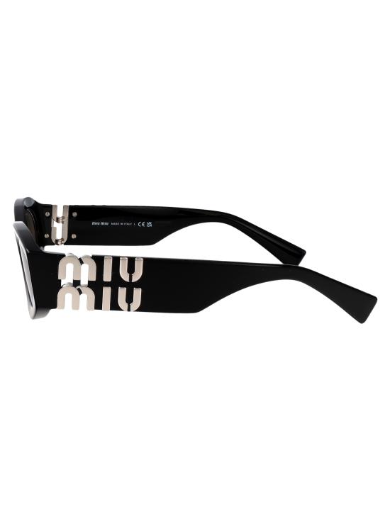 26SS 미우미우 볼드 스퀘어 프레임 선글라스 0MU 11WS 16K80Q black - MIU MIU