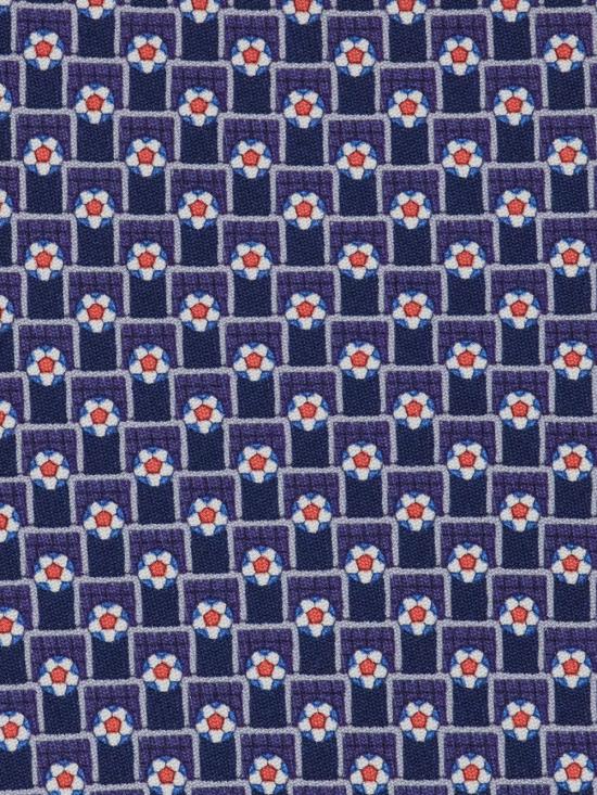 26FW 살바토레 페라가모 넥타이 351469 0795136 BLUE PATTERNED NAVY - SALVATORE FERRAGAMO