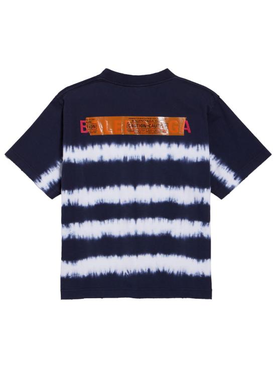 26FW 발렌시아가 반팔 티셔츠 764235 TUVP7 8502 NAVY WHITE - BALENCIAGA