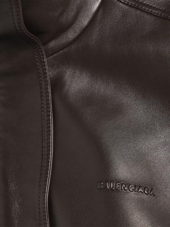 26FW 발렌시아가 가죽 자켓 A002FV TUS30 2505 MOKA - BALENCIAGA