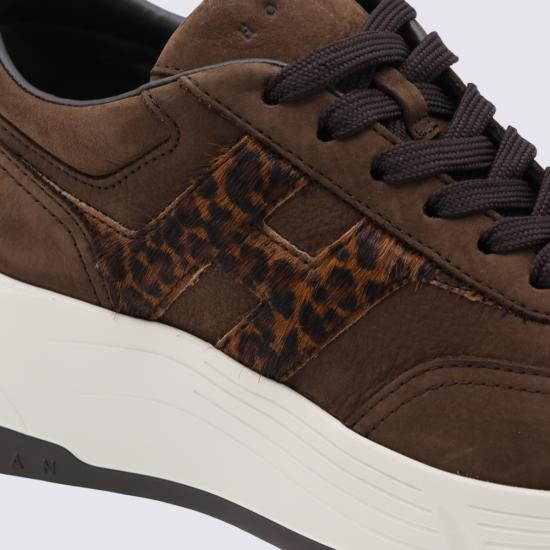 26FW 호간 스니커즈 HXW6690FR30 VH80R1D MARRONE - HOGAN