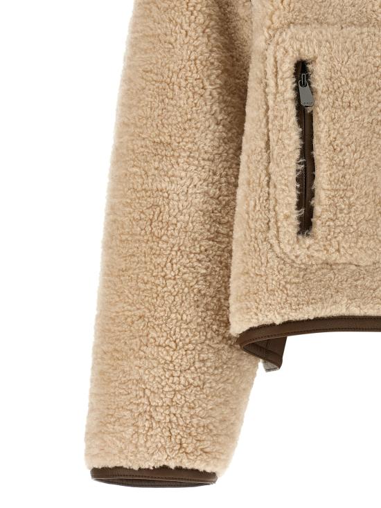 26FW 핑코 무스탕 107167A3FJZL3 Beige - PINKO