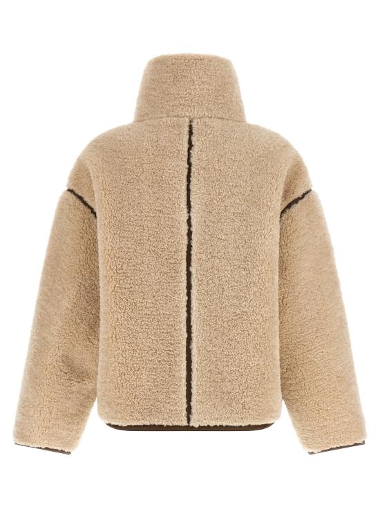 26FW 핑코 무스탕 107167A3FJZL3 Beige - PINKO