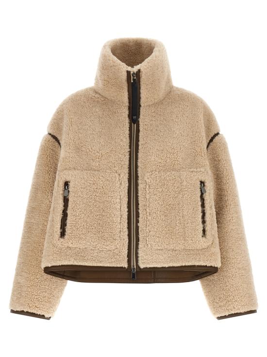 26FW 핑코 무스탕 107167A3FJZL3 Beige