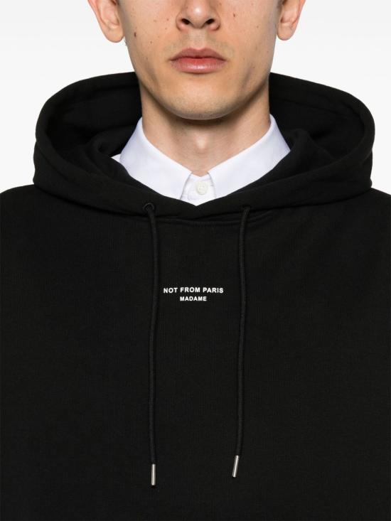 26FW 드롤드무슈 후드 티셔츠 PERMHO161CO127 BL Nero - DROLE DE MONSIEUR