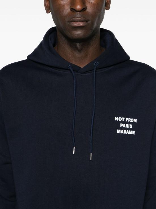 26FW 드롤드무슈 후드 티셔츠 PERMHO162CO127 BL Nero - DROLE DE MONSIEUR
