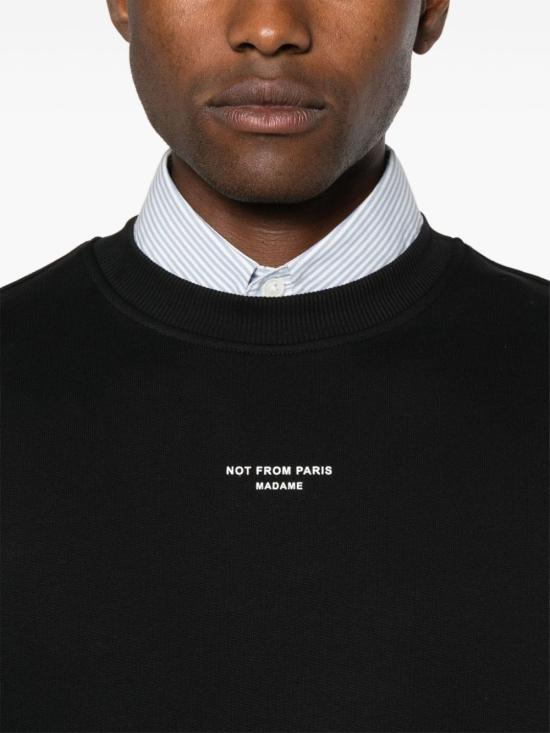 26FW 드롤드무슈 긴팔 티셔츠 PERMSW148CO127 BL Nero - DROLE DE MONSIEUR