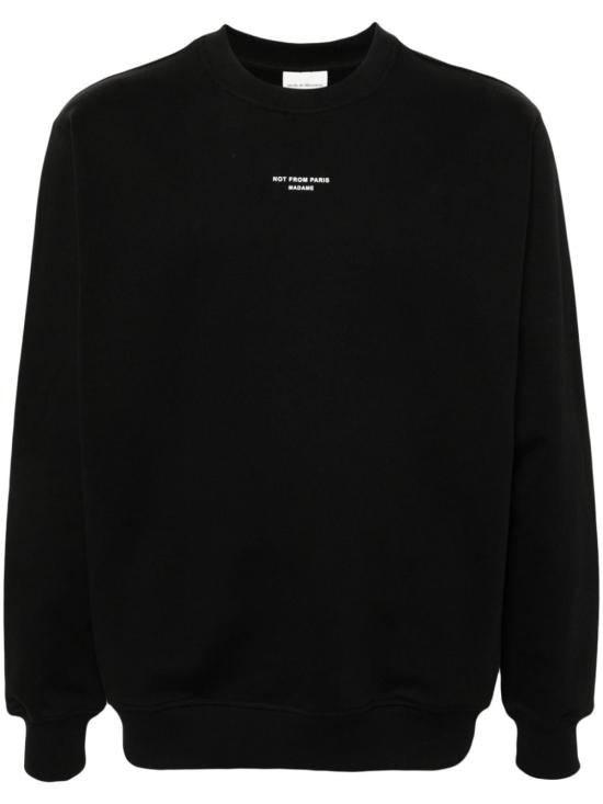 26FW 드롤드무슈 긴팔 티셔츠 PERMSW148CO127 BL Nero