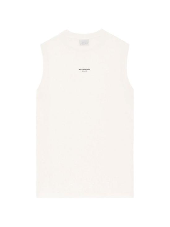 26FW 드롤드무슈 민소매 티셔츠 PERMTS338CO311 OW Bianco