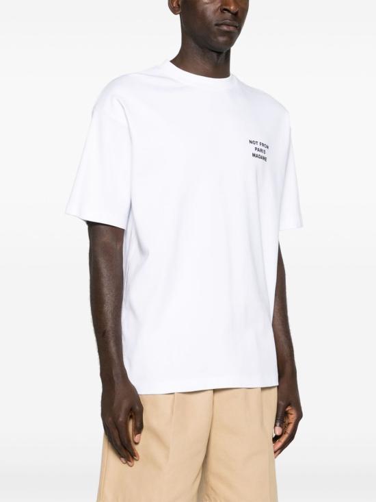 26FW 드롤드무슈 반팔 티셔츠 PERMTS203CO002 OPW Bianco - DROLE DE MONSIEUR
