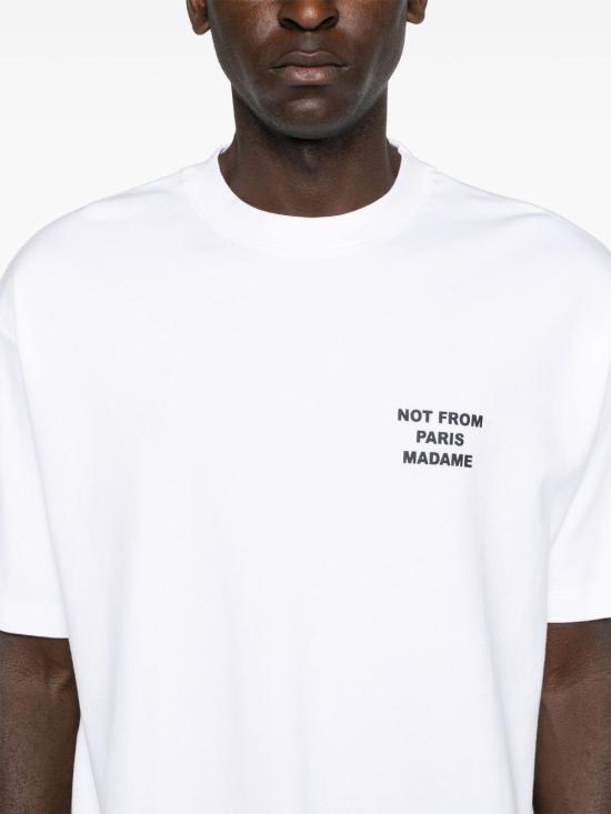26FW 드롤드무슈 반팔 티셔츠 PERMTS203CO002 OPW Bianco - DROLE DE MONSIEUR