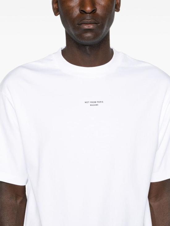 26FW 드롤드무슈 반팔 티셔츠 PERMTS202CO002 OPW Bianco - DROLE DE MONSIEUR
