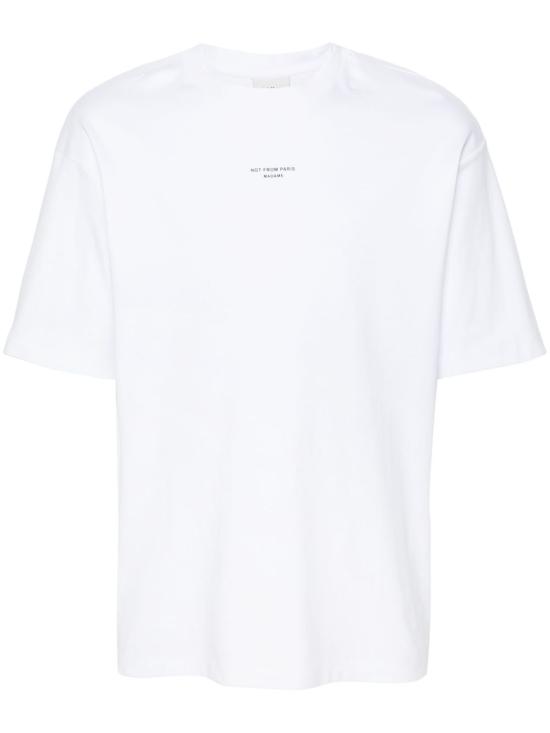 26FW 드롤드무슈 반팔 티셔츠 PERMTS202CO002 OPW Bianco