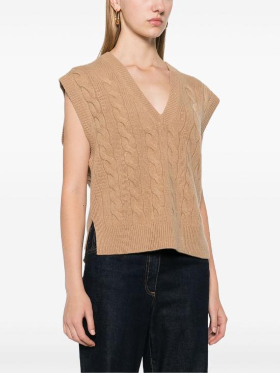 26FW 폴로 랄프로렌 민소매 티셔츠 211949994 001 Beige - POLO RALPH LAUREN