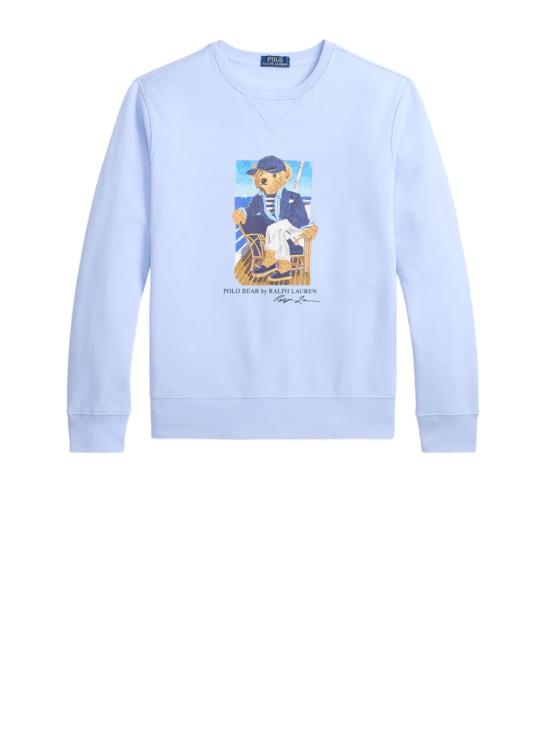 26FW 폴로 랄프로렌 긴팔 티셔츠 710B18538 001 NEWPORT BEAR OFFICE BLUE