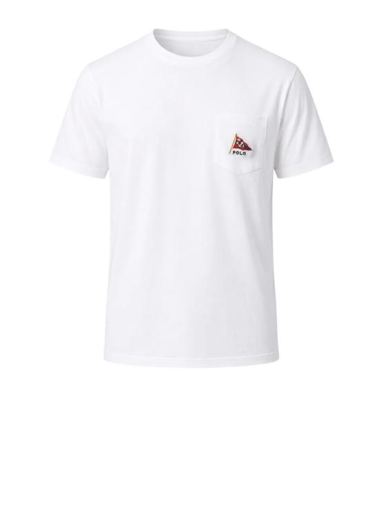 26FW 폴로 랄프로렌 반팔 티셔츠 710B21952 001 NEWPORT BEAR WHITE