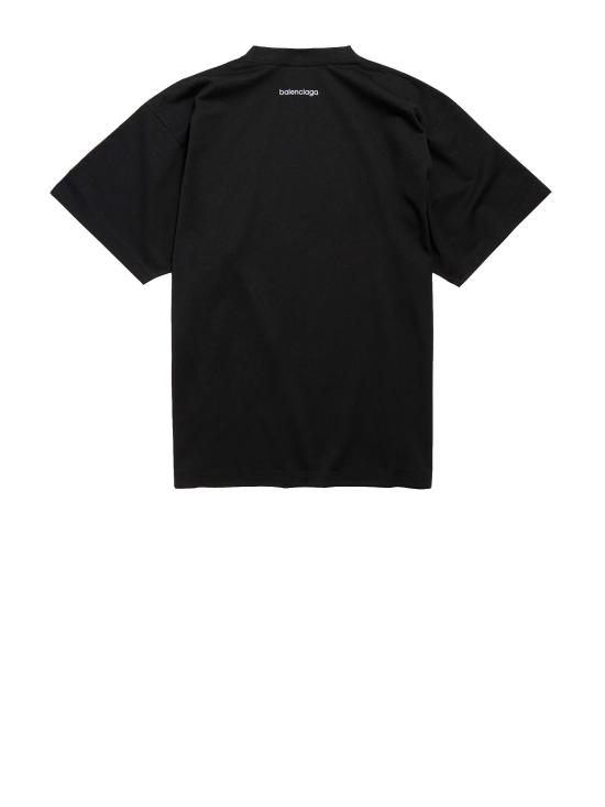 26FW 발렌시아가 반팔 티셔츠 764235 TUVO71000 BLACK - BALENCIAGA