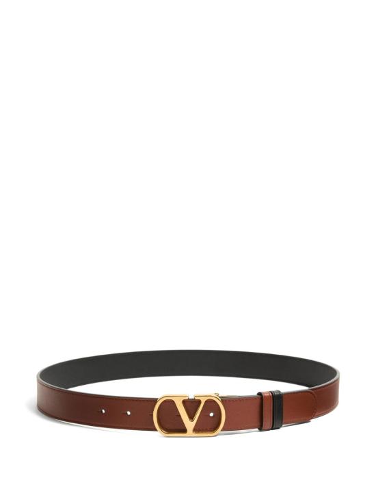 26FW 발렌티노 가라바니 가죽 벨트 YT0SQ3ZDM DRN NERO DEEP CARAMEL - VALENTINO GARAVANI
