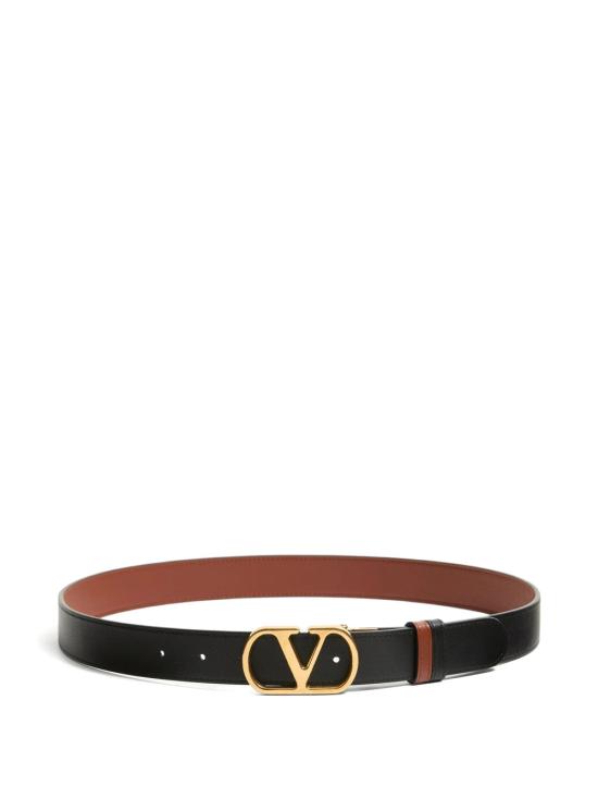 26FW 발렌티노 가라바니 가죽 벨트 YT0SQ3ZDM DRN NERO DEEP CARAMEL