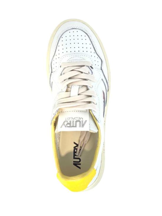 26FW 오트리 메달리스트 로우 레더 스니커즈 AULWML07 MATCH LEAT WHT SLICKER ML07 - AUTRY