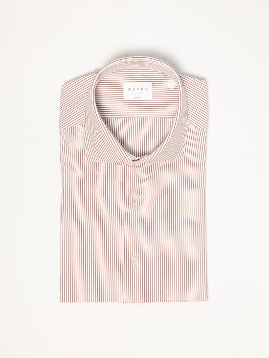 26FW 싸쿠스 긴팔 셔츠 Righe Rosso/Bianco 트윌 소재의 Camicia 액티브