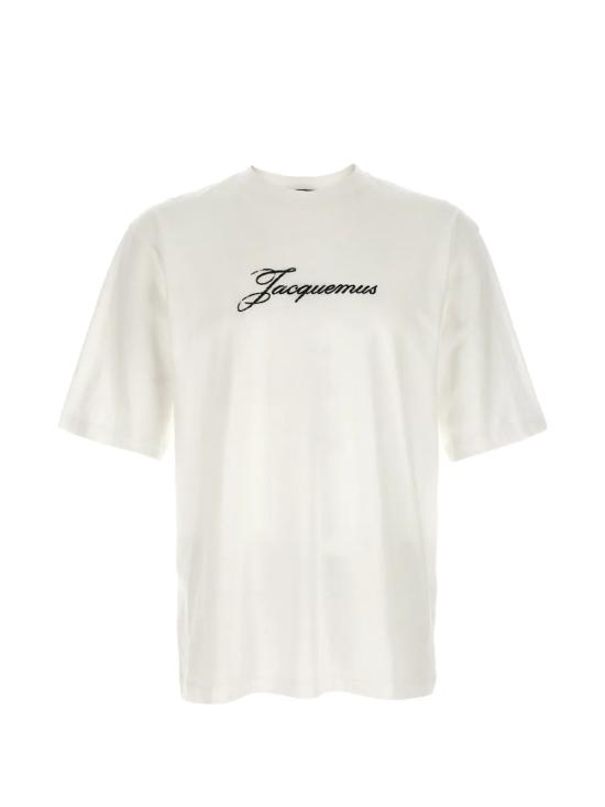 26FW 자크뮈스 로고 프린트 장식 티셔츠 TSM00639AJ00289 100 White