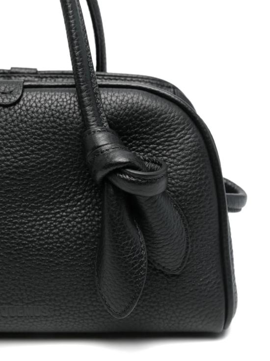 26FW 자크뮈스 TURISMO 투리스모 소프트 스몰 볼링 토트벡 BAW00416AC03A03 990 Black - JACQUEMUS