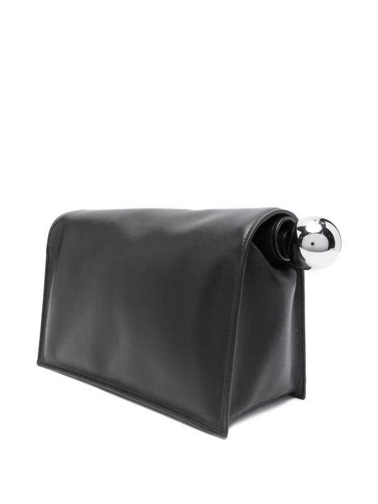 26FW 자크뮈스 론드 까레 클러치 BAW00356AC27L14 990 Black - JACQUEMUS