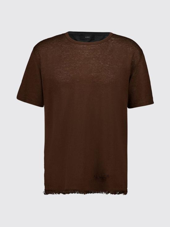 26SS 알라누이 반팔 티셔츠 LMHW002R26KNI0010 6E6E Brown - ALANUI