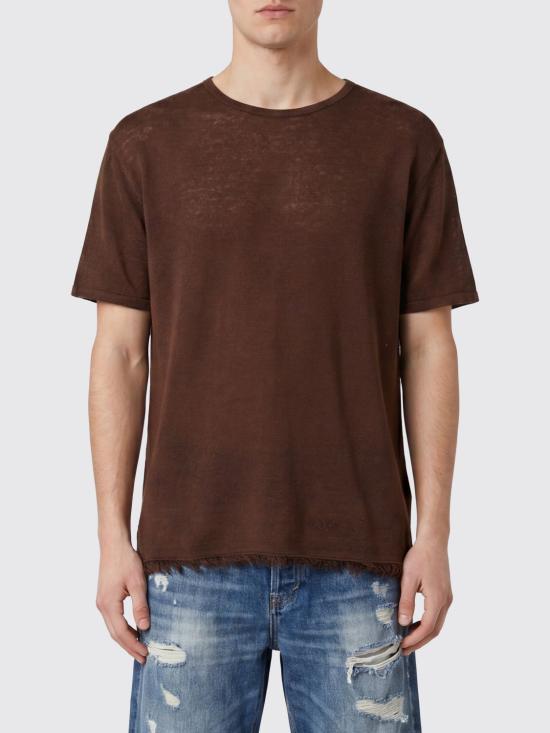 26SS 알라누이 반팔 티셔츠 LMHW002R26KNI0010 6E6E Brown