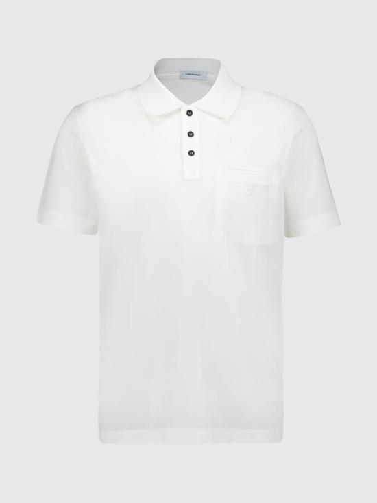 26SS 살바토레 페라가모 폴로 티셔츠 144938 790947 002 White - SALVATORE FERRAGAMO