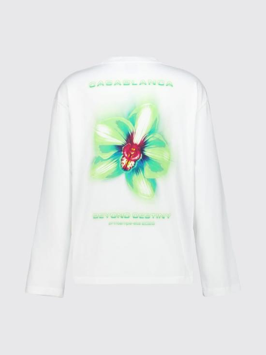26SS 카사블랑카 반팔 티셔츠 MSP26JTS062 02 White - CASABLANCA