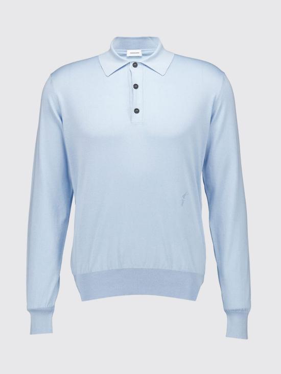 26SS 살바토레 페라가모 폴로 티셔츠 122380 775815 002 Blue - SALVATORE FERRAGAMO