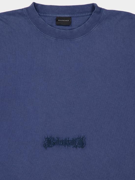 26SS 발렌시아가 반팔 티셔츠 850403TTVO8 2061 Blue - BALENCIAGA