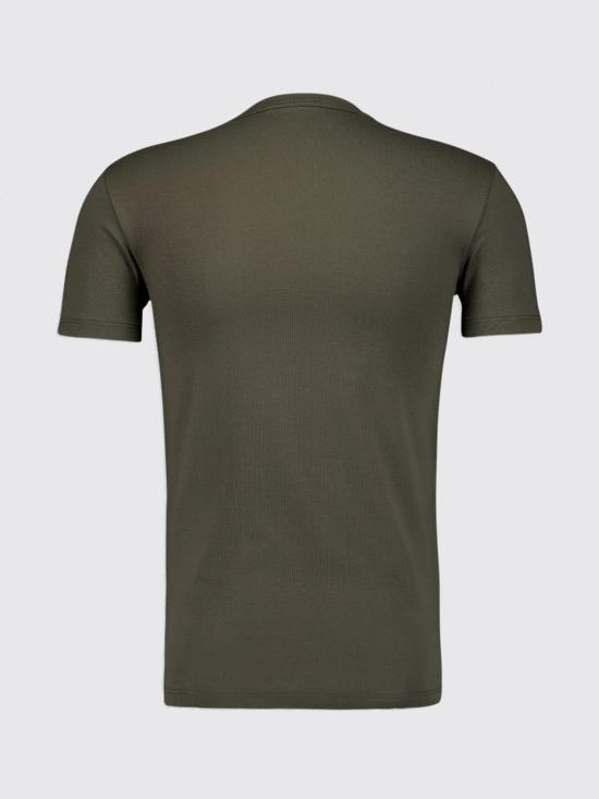 26SS 톰포드 V넥 반팔 티셔츠 T4M091040 302 Military - TOMFORD