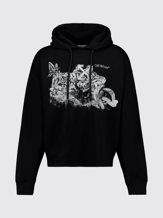 26SS 오프화이트 긴팔 티셔츠 44MBB12MS26F004 0001 Black - OFF WHITE