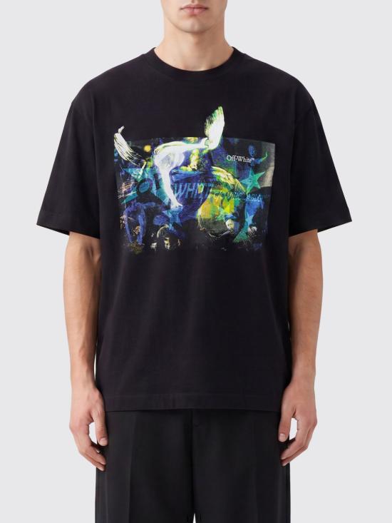 26SS 오프화이트 반팔 티셔츠 44MAA120S26J00C 0001 Black