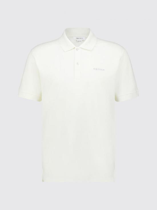 26SS 알렉산더 맥퀸 폴로 티셔츠 839229QXAAK 9311 Ivory - ALEXANDER MCQUEEN