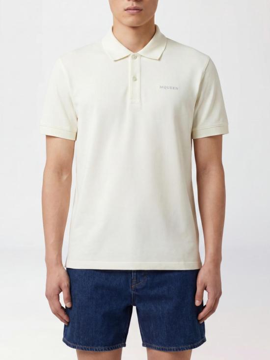 26SS 알렉산더 맥퀸 폴로 티셔츠 839229QXAAK 9311 Ivory