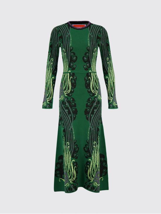 26SS 라 더블제이 롱 원피스 DRE1006KNI187VA437 GR02 Green - LA DOUBLEJ