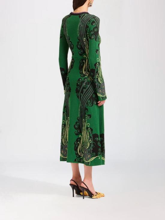 26SS 라 더블제이 롱 원피스 DRE1006KNI187VA437 GR02 Green - LA DOUBLEJ